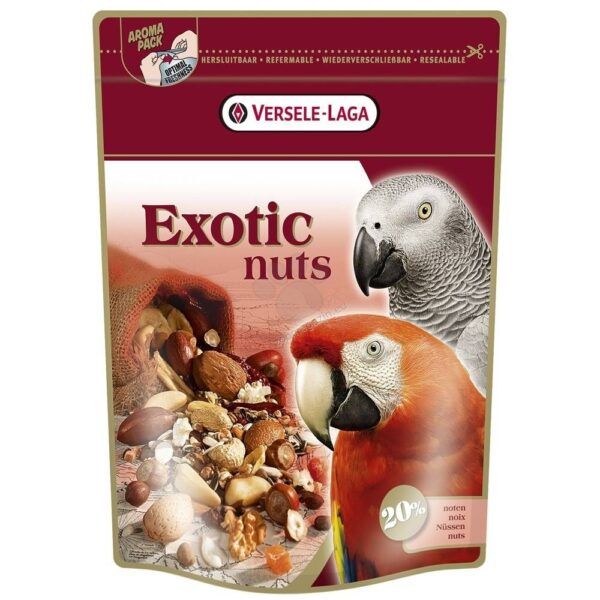ХРАНА ЗА ГОЛЕМИ ПАПАГАЛИ С ЯДКИ- EXOTIC NUT – 0.750 кг Храни и лакомства Храни за големи папагали Сухи семенни миксове Всички продукти