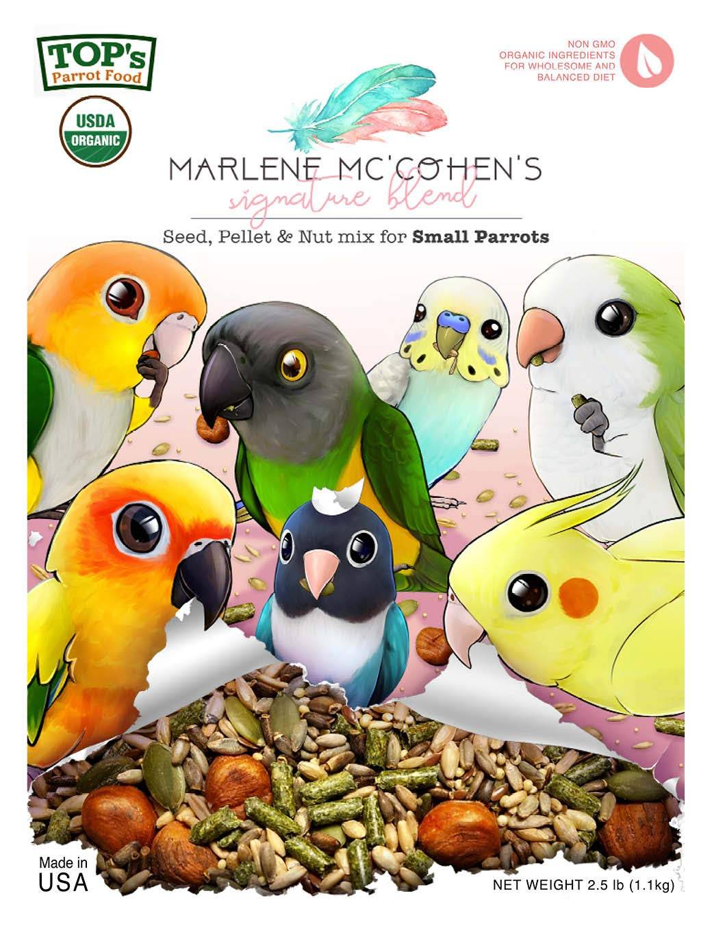 Marlene Mc`Cohens – Ключово Преливане – Малки Папагали – 1.1 кг. Храни и лакомства Храни за малки и средни папагали Гранулирани храни Всички продукти
