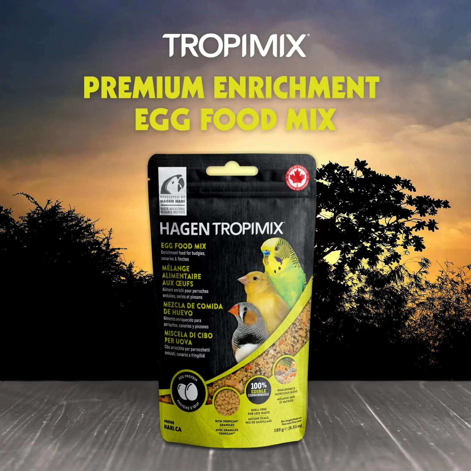 Обогатена храна TROPIMIX яйчен микс/ вълнисти папагали, канарчета и финки - immagine 3