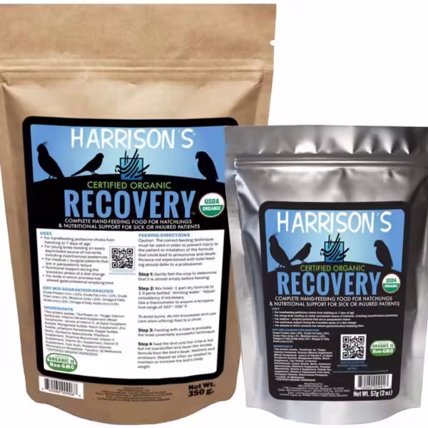 Harrison's Bird Foods Сертифицирана био формула за ръчно хранене Recovery 57гр